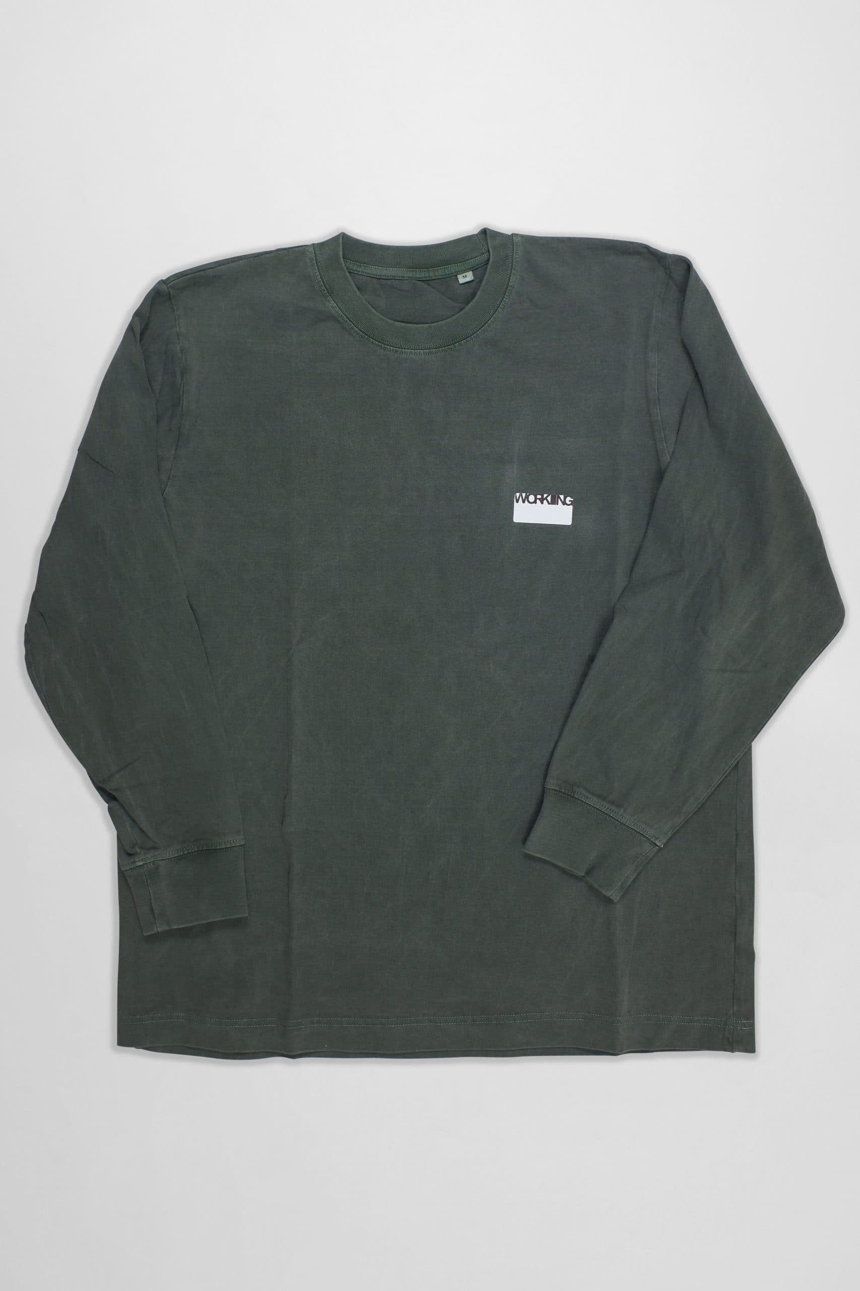 Working Long Sleeve Sticker Tshirt