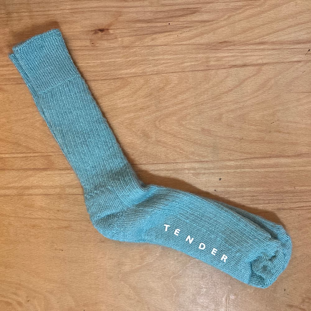 Hand Linked Mohair Socks